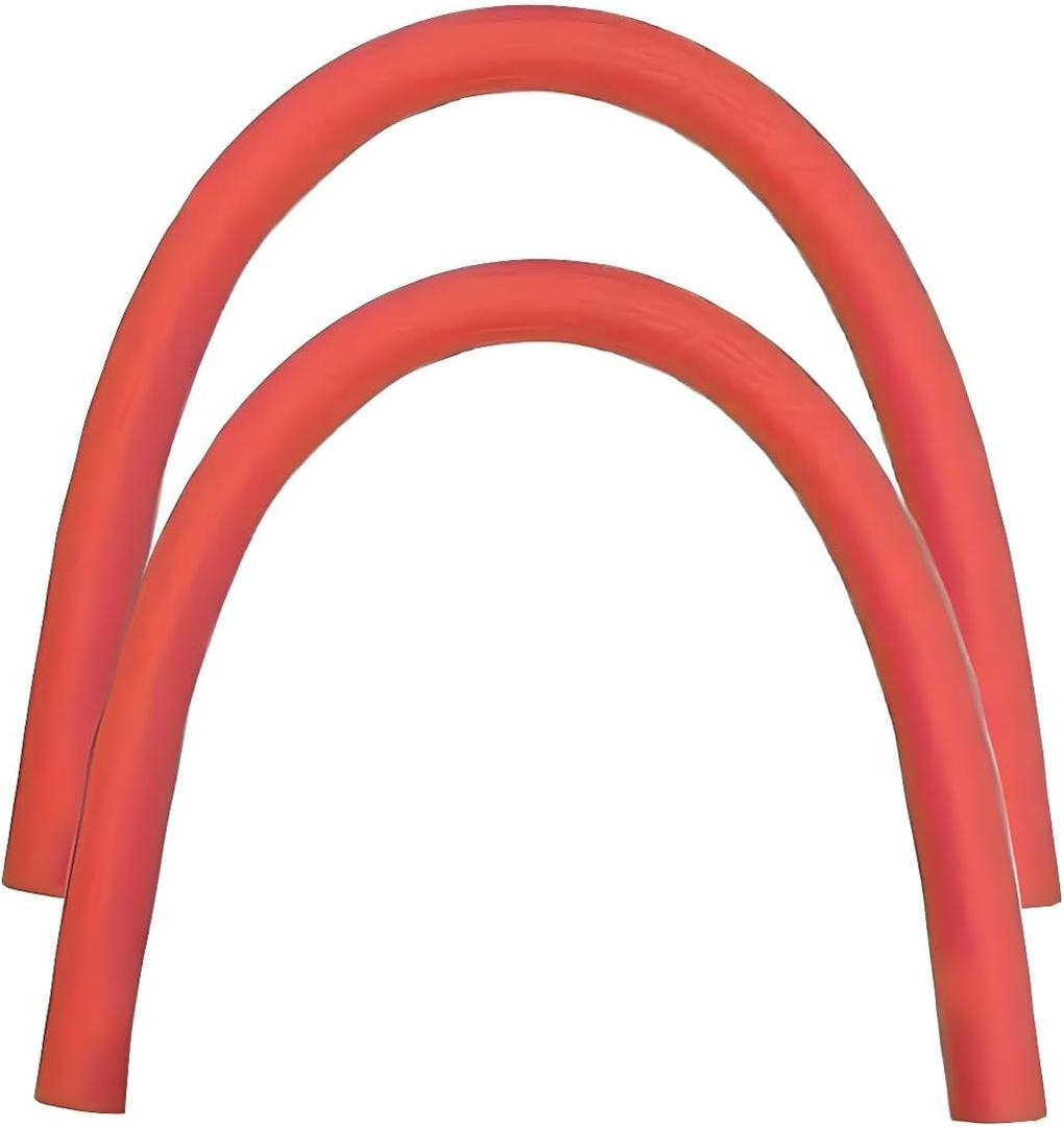 Pack of 2 Pool Noodles for Adults - Colorful Foam Noodle Sticks for Swimming - Floating Pool Noodles Foam Tube 59.1" x2.3 in (Red)