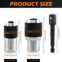 Tap Socket Set, 2pcs Tap Sockets With 1pc 3/8" Socket Adapter, Adjustable Taps Extractor Tool, Durable Threading-Tap Extractors for Taps Reamers Screw Extractors(COLOR:Black)