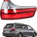 labwork Passenger Side Tail Light Replacement for Toyota Sienna Base L LE XLE Limited Model 2015-2020 Rear Tail Light Brake Lamp Assembly RH Right Side 8155008050 TO2805123