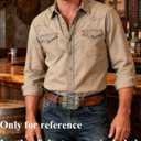 TOPACC Western Belt Buckle Cowboy Vintage Cowgirl Belt Buckle 1.5 in Novelty for Men Women (Bronze)