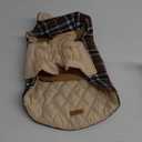 Dog Clothes Dog Vest Double Sided British Plaid Winter Autumn Coat Warm Dog Apparel Cold Weather Clothing Small Medium Large Dog Warm (Color : Brown, Size : S)