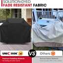 Unicook 52 Inch Grill Cover for Weber Spirit 200 and 300 Series, Gas BBQ Cover for Outdoor Grill, Heavy Duty Waterproof Fade Resistant, Compared to Weber 7106