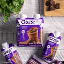 Quest Nutrition Ready To Drink Chocolate Protein Shake, 30g Protein, 4g Net Carbs, Gluten Free, Keto Friendly, 11 fl oz - Pack of 12 (EXP 10/28/26)