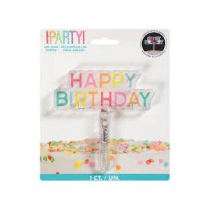 Unique Party Led Cake Topper Happy Birthday Pack of 3