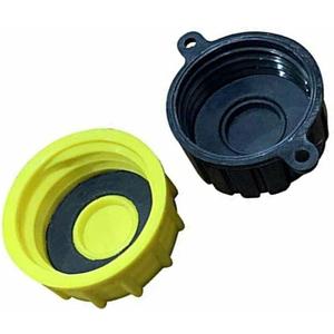 KP KOOL PRODUCTS Gas Can Cap - Solid Base gas can cap replacement (1-Coarse and 1-Fine Thread) - Fits most 1/2/3/5 gallon gas can - caps are 1-3/4".