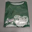 TMSD Women's Mardi Gras St Patrick's Day Sweatshirt Raglan Sleeve Crew Neck Top (Green, S)