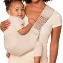 Ergobaby Upsie Sling Baby Carrier for Babies and Toddlers 6-48 Months (17-45 lbs) - 2-Position Ergonomic Baby Carrier with Front Storage Pocket, Hip-Healthy Positioning - Natural Beige