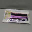 Pink Purple Black Foil Fringe Curtains Birthday Decorations, 2 Pack 3.2x6.6ft Kawaii Tinsel Backdrop Photo Booth Props Cute Anime Birthday Party Decorations Supplies Favors