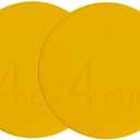 Yodecy Silicone Bowl Lids fit Pyrex Glass Bowls 7201-PC 4 Cup, Yodecy Silicone Bowl Lids fit Anchor Hocking Glass Bowls 7201-PC 4 Cup,Replacement Lids(2 Pack Yellow)(Container not Included)