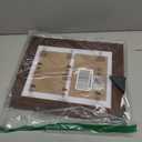 8.5x11 Picture Frame Display 2 opening Double 5x7 Picture Frame Collage,Multi Photo Frame with Mat,Plexiglass,Horizontal and Vertical Formats for Wall Decor,Carbonized Brown Wood Grain