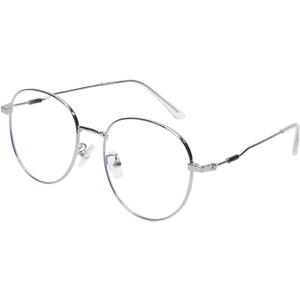 Blue Light Blocking Glasses for Women Men 99% Anti Eyestrain Computer Glasses Metal Frame Screen Protection
