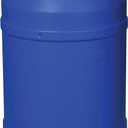Eagle 55 Gallon Drum with Bung Lid and Metal Lever-Lock, 36.4"x22.5", Open Head Lab Pack Plastic Drum Made of Durable, Lightweight HDPE, Withstands Weather and Chemicals, Made in USA, Blue, 1656MBBG