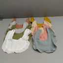 Muslin Baby Bibs - Soft 100% Cotton Drool Bandana Bibs for Baby Girls, 8 Solid Colors Set (Multicolor)
