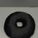 Satin Ear Piercing Pillow for Side Sleepers Silky Piercing Pillows with Ear Hole Support Head Ear Pain Sore Relief Pressure Sore Cushion Guard Black