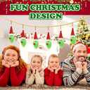 6 Pcs Green Monster Christmas Tree Ornaments Lime Green Furry Gnome Ornaments Christmas Gnome Ornaments for Home Tiered Tray Decor Christmas Tree Decor Gifts