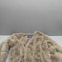 BerryGo Women's Long Sleeve Open Front Fuzzy Faux Fur Coat (3X-Large, Khaki)