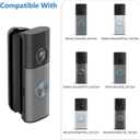 R-ing Doorbell Angle Mount, 30-55 Adjustable Door Mount for R-ing Battery & Wired Doorbell/Pro/Plus (2nd Gen) and Wired Pro 3rd Gen, Widen Corner View Kit, Left/Right Universal Installation