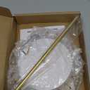 Mkono Necklace Holder Metal Jewelry Display Stand Necklace Organizer with 22 Hooks for Storage and Hanging Bracelet Keychain Home Room Decor for Women,Gold