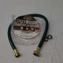 2FT PVC Garden Hose: LeakProof and Durable with 1/2" GHT Brass Fittings for Outdoor Watering and Lawn Sprinkling - Ideal for Homeowners and DIY Enthusiasts (Green)