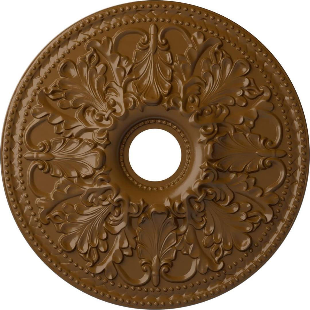 Ekena Millwork CM23ASSTF Ceiling Medallion, Smokey Topaz
