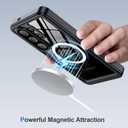 ANTSHARE IP68 Waterproof Case for Samsung Galaxy S26 Ultra [2026] - MagSafe Compatible, Built-in Screen/Lens Protector - Shockproof Full Body Protection for Swimming/Outdoor, Black/Clear