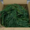 9 FT Real Touch Norfolk Pine Garland Green Artificial Christmas Garland Faux Greenery Garland for Holiday Fireplace Mantle Window Indoor Outdoor Decor, 1 Pcs