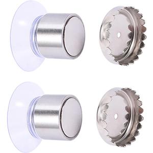 EMVANV 2pcs Magnetic Suction Bar Soap Holder Organizer - Self Draining Soap Dishes for Bathroom and Kitchen