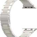 Wearlizer Starlight Resin Compatible with Apple Watch Bands 42/ 44/ 45/ 46/ 49mm Womens, Wristbands Stainless Steel Replacement Classic Strap Metal Series iWatch Series 11 10 9 8 7 6 5 4 3 SE/ Ultra 3 2 1