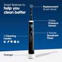 Oral-B Genius X Limited Rechargeable Electric Toothbrush with 1 Replacement Brush Head, Travel Case, Midnight Black