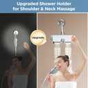 MakeFit Filtered Shower Head with Handheld Combo - Dual 2-in-1 Spa System with Massage Shower and 10 Modes Hand Held Shower High Pressure with Built in Power Wash Mode (Chrome)