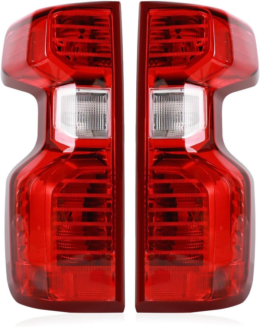 Tail lights Assembly Compatible with 2019-2025 Chevy Silverado 1500 2500HD 3500HD,Rear Light Taillights Replacement for GM2801308 84554656 GM2800308 84554657