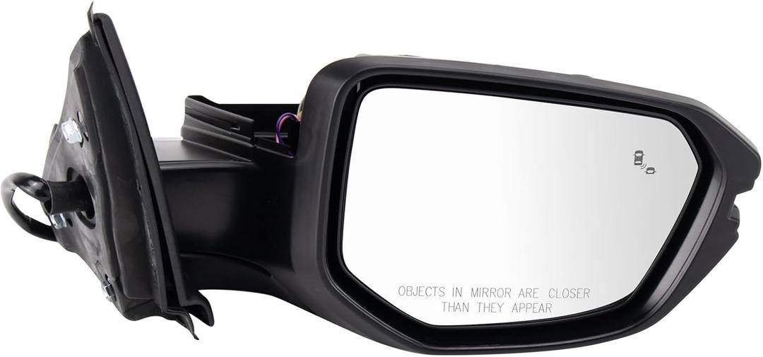 TRQ Right Mirror Passenger Side Compatible with 2021-2022 Honda Insight HO1321354