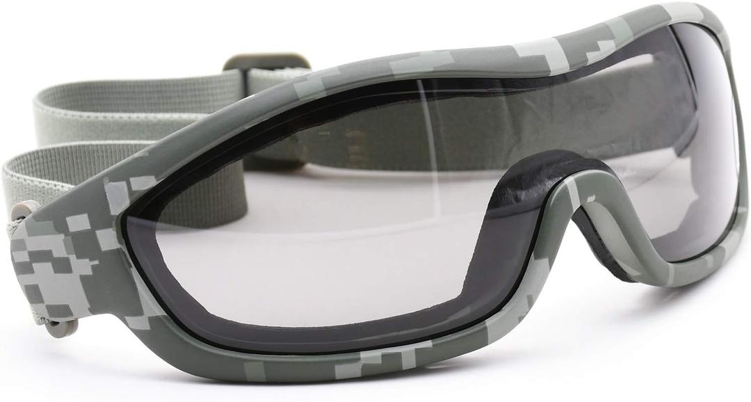 UV Protective Outdoor Glasses Motorcycle Goggles Military Sunglasses Tactical Goggles (Camouflage)
