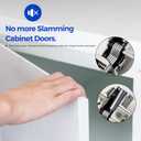 Ravinte 60 Pack 30 Pairs Short Arm Kitchen Cabinet Hinges for 1/2 Inch Overlay Cabinet, Brushed Nickel 105 Degree Opening Angle Hinges, Soft Close Concealed with Mounting Screws for Face Frame Door