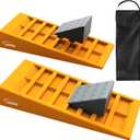 RV Leveling Blocks 2 Pack Heavy Duty Camper Leveler with Storage BagSupports Up to 10000 LBS Adjustable Up to 3IN Ideal for Travel Trailers, Campers, RVs, Motorhomes