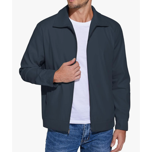 Men's Lightweight Zip Up Jacket Eisenhower Work Office Jackets Casual Golf Outwear Size XLT