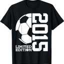 10th BIRTHDAY SOCCER LIMITED EDITION 2015 T-Shirt  Medium