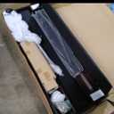 DWVO Full Size Bed Frame with Storage Headboard