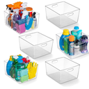 ClearSpace Plastic Pantry Organization and Food Storage Bin – Great Kitchen Organization and Kitchen Storage – Fridge Organizer Bins, Pantry Storage – 6 Pack