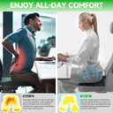 Fxznacbh Travel Cushion Airplane Seat, Portable Airplane Seat Cushion for Long Flights,36 Bubbles Pressure Relief Inflatable seat Cushion for Air Travel