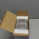 Richboom Acrylic Coffee Cup and Lid Storage Organizer Holder, 2 Compartments, Clear