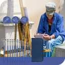 Rosmax Artist Paint Brushes-Nylon Hair and 15 Different Sizes for Acrylic Painting,Oil,Watercolor,Fabric-Great for Kids Adult Drawing Arts Crafts Supplies or Beginners,Professional (Baby Blue)