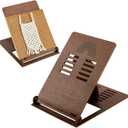 PH PandaHall Desk Macrame Stand Wooden Macrame Kit Foldable Holder Adjustable Stand Portable Rack for Knnitting Room Beading DIY Handicrafts 10.8x8.8.5 Inch, Brown
