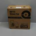 Air Mover Blower Fan - Utility Fan 3 Speeds, 2 AC Outlets, Reset and Circuit Breaker, Carpet Dryer for Garage, Gym, Shop, Kitchen - Ventilating, Cooling and Drying, 12", White
