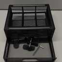 Under Desk Drawer Organizer No Drilling 2 Slide Out Drawer Under Desk Storage Drawer Clamp On Under Desk Management Drawer Organizer Suitable for Home and Office