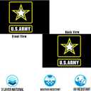 US Army Flag 3x5 Outdoor Double Sided Embroidery Sturdy Army Military Flag Thick and Well Sewn United State Army Flag Made of Heavy Duty Polyester Super Durable 4 Row Stitched Edge Canvas Head