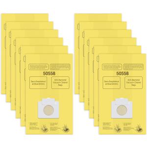 50558 Canister Vacuum Bags Replacement for Kenmore Vacuum Type C/Q 5055, 50555, 50557, 50558 and Panasonic Type C-5, C-18 Vacuum bags- 12 Pack