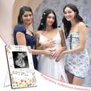 Baby in Bloom Ultrasound Picture Frame, Adorable Wildflower Baby Shower Decorations, Gender Reveal & Sonogram Picture Keepsake, Pregnancy Gifts for New Moms, Pregnancy Announcement Memory Frame