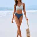 ANRABESS Bikini Sets for Women V Neck Criss Cross Two Piece Swimsuit Sexy Cutout Bathing Suit 2026 Beach Vacation Swimwear (M)