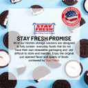 Set of 2 - Saltine Cracker Sleeve Storage Container/Cookie Stay Fresh Keeper, Round and Square